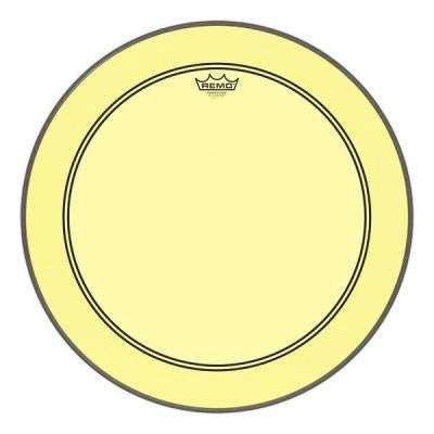 Remo - Powerstroke P3 Colortone Bass Drumhead - Yellow - 20