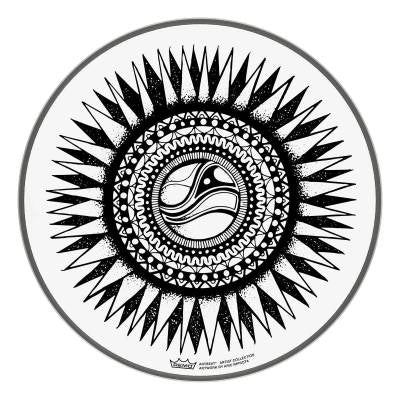 Peau de batterie Remo - Collection ARTBEAT Artist - Aric Improta, New Sun 10