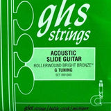 Cordes GHS - Cordes pour guitare acoustique slide bronze brillant, bobinées - Accordage en sol