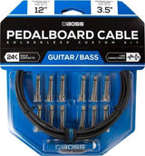 Kit de câbles pour pédalier sans soudure BOSS avec 12 connecteurs et câble de 3,65 m (12 pieds).