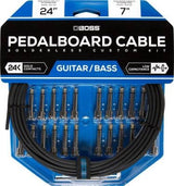 Kit de câbles pour pédalier sans soudure BOSS avec 24 connecteurs et câble de 7,3 m (24 pieds).