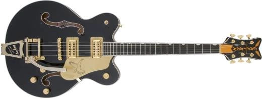 Guitares Gretsch - Guitare Falcon Center Block G6636T Players Edition, double coupe, avec bigsby à cordes traversantes et touche en ébène - Noir