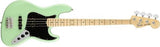 Fender - American Performer Jazz Bass, touche en érable - Satin Surf Green