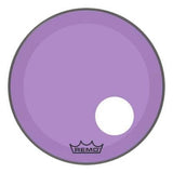Peau de grosse caisse Remo - Powerstroke P3 Colortone avec 5 trous décalés - Violette - 20