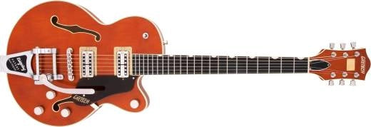 Guitares Gretsch - Guitare simple à bloc central Broadkaster Jr. G6659T Players Edition avec bigsby à cordes traversantes et touche en ébène - Roundup Orange