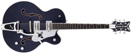 Guitares Gretsch - G6136T-RR Rich Robinson Signature Falcon avec Bigsby, touche en ébène - Ravens Breast Blue