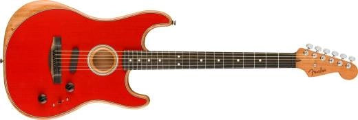Fender - Acoustasonic Stratocaster, touche ébène - Dakota Red