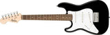 Squier - Mini Strat avec touche en laurier, gaucher - Noir