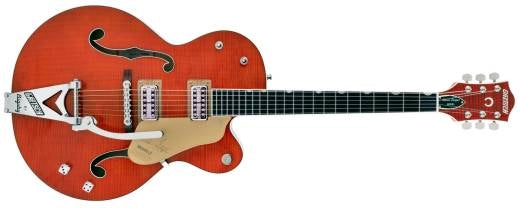 Guitares Gretsch - G6120TFM-BSNV Brian Setzer Signature Nashville, touche en ébène - Teinture orange