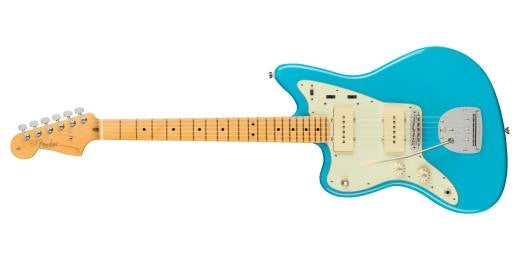 Fender - Guitare électrique American Professional II Jazzmaster avec étui, pour gaucher - Bleu Miami