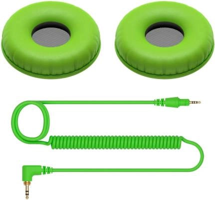 Pioneer DJ - Coussinets d'oreille et cordon pour HDJ-CUE1 - Vert