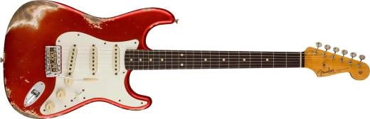 Fender - Stratocaster Heavy Relic 1959 - Rouge pomme d'amour vieilli super délavé