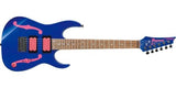 Guitare électrique Ibanez PGMM11JB Paul Gilbert Signature, diapason court, bleu Jewel