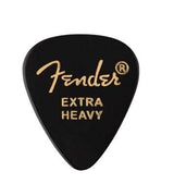 Médiators Fender - Forme 351 Premium, Extra épais - Noirs, lot de 12