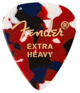 Médiators Fender - Forme 351 Premium, Extra Heavy - Confetti, paquet de 12