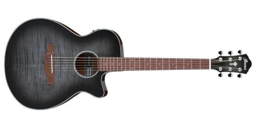 Guitare acoustique/électrique Ibanez AEG70 - Transparent Charcoal Burst High Gloss