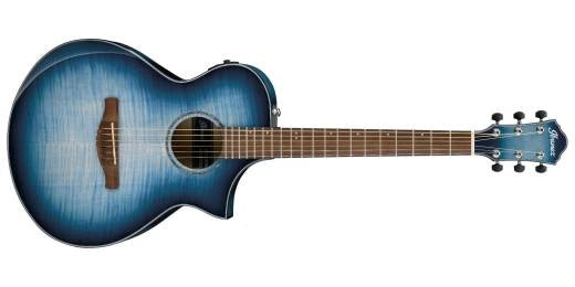 Ibanez - AEWC400 Guitare acoustique/électrique - Indigo Blue Burst High Gloss