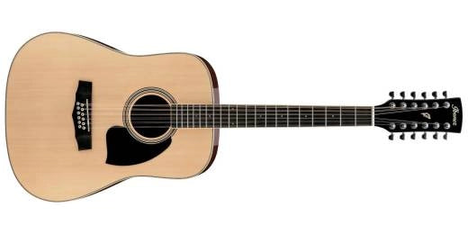 Ibanez - PF1512 Dreadnought 12-String Acoustic Guitar - Natural High Gloss