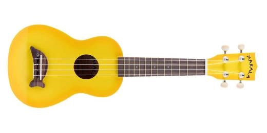 Makala - Dolphin Soprano Ukulele - Yellow Burst