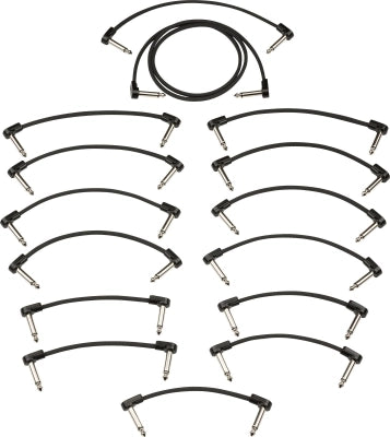 Fender - Kit de câbles patch Fender Blockchain, noir - Grand