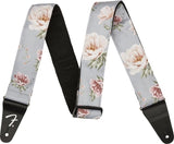 Sangle Fender - 2 fleurs - Grise