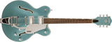 Guitares Gretsch - G5622T-140 RARE Electromatic 140e anniversaire Double Platinum Center Block avec Bigsby, touche en laurier - Finition bicolore Stone Platinum/Pearl Platinum