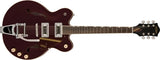 Guitares Gretsch - G2604T Édition limitée Streamliner Rally II Center Block avec Bigsby, touche en laurier - Bicolore Oxblood/Noyer teinté