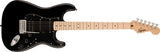 Squier - Sonic Stratocaster HSS, touche en érable - Noir