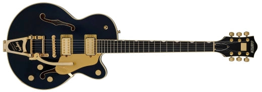 Guitares Gretsch - Bloc central Broadkaster Jr. LX avec bigsby à cordes traversantes et accastillage doré, touche en ébène - Midnight Sapphire