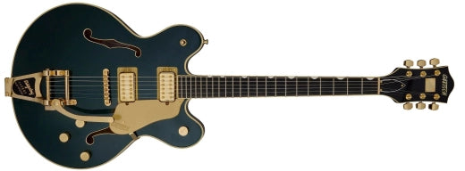 Guitares Gretsch - Bloc central Broadkaster LX avec bigsby à cordes traversantes et accastillage doré, touche en ébène - Vert Cadillac