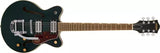 Guitares Gretsch - Guitare G2655T Streamliner Center Block Jr. Double Cut avec Bigsby, touche Laurel - Vert Cadillac