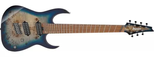 Ibanez - Guitare électrique 7 cordes multi-diapason RG - Cosmic Blue Starburst