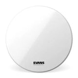 Peau de batterie Evans EQ3 Resonant Smooth White sans évent - 22 pouces