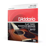 DAddario - EFT17 - Bronze phosphoreux Flat Tops moyen 13-56