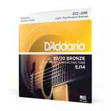 D'Addario - EJ14 - 80/20 Bronze Bluegrass 12-56