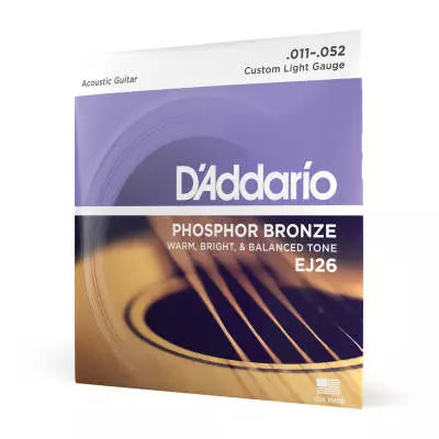 DAddario - EJ26 - Phosphor Bronze CUSTOM LIGHT 11-52