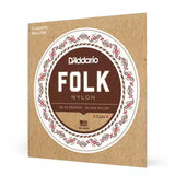 DAddario - EJ34 - Folk Nylon 80/20 Bronze/Nylon noir