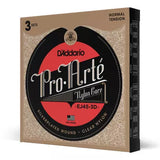 DAddario - EJ45-3D - Pro Arte Argent/Transparent/Normal - Lot de 3