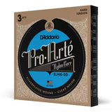 DAddario - EJ46-3D - Pro Arte Argent/Transparent/Dur - Lot de 3