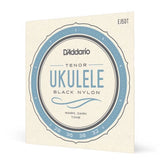 DAddario - Cordes pour ukulélé ténor en nylon noir EJ53T