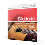 DAddario - Cordes pour guitare acoustique jazz manouche EJ84M, embouts bouclés, médium, 11-45