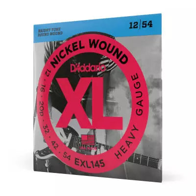 D'Addario - EXL145 - Corde nickelée HEAVY 12-54