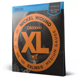 DAddario - EXL160-5 - Nickel Round Wound 5-STRING/LONG SCALE 50-135