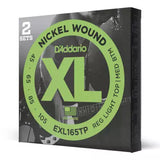 DAddario - EXL165TP - Pack de deux - Nickel filé rond, diapason long 45-105