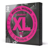 DAddario - EXL170-12 - Guitare 12 cordes nickel à fil rond, diapason long 18-100