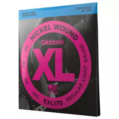 DAddario - EXL170 - Filetage rond en nickel, diapason long 45-100