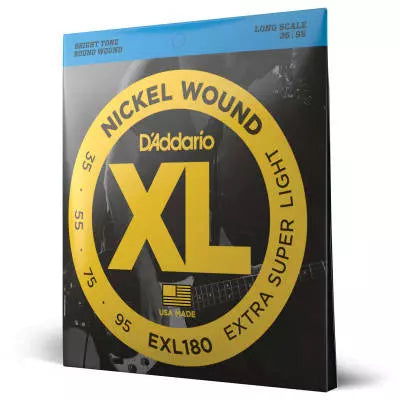 DAddario - EXL180 - Filetage rond en nickel, diapason long 35-95