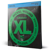 DAddario - EXL220S - Nickel filé rond DIAPASON COURTE 40-95