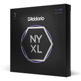 DAddario - NYXL1149 Cordes pour guitare électrique nickelées, médium, 11-49, lot de 3