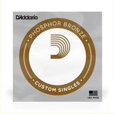 DAddario - Corde simple pour guitare acoustique filée en bronze phosphoreux PB022 .022